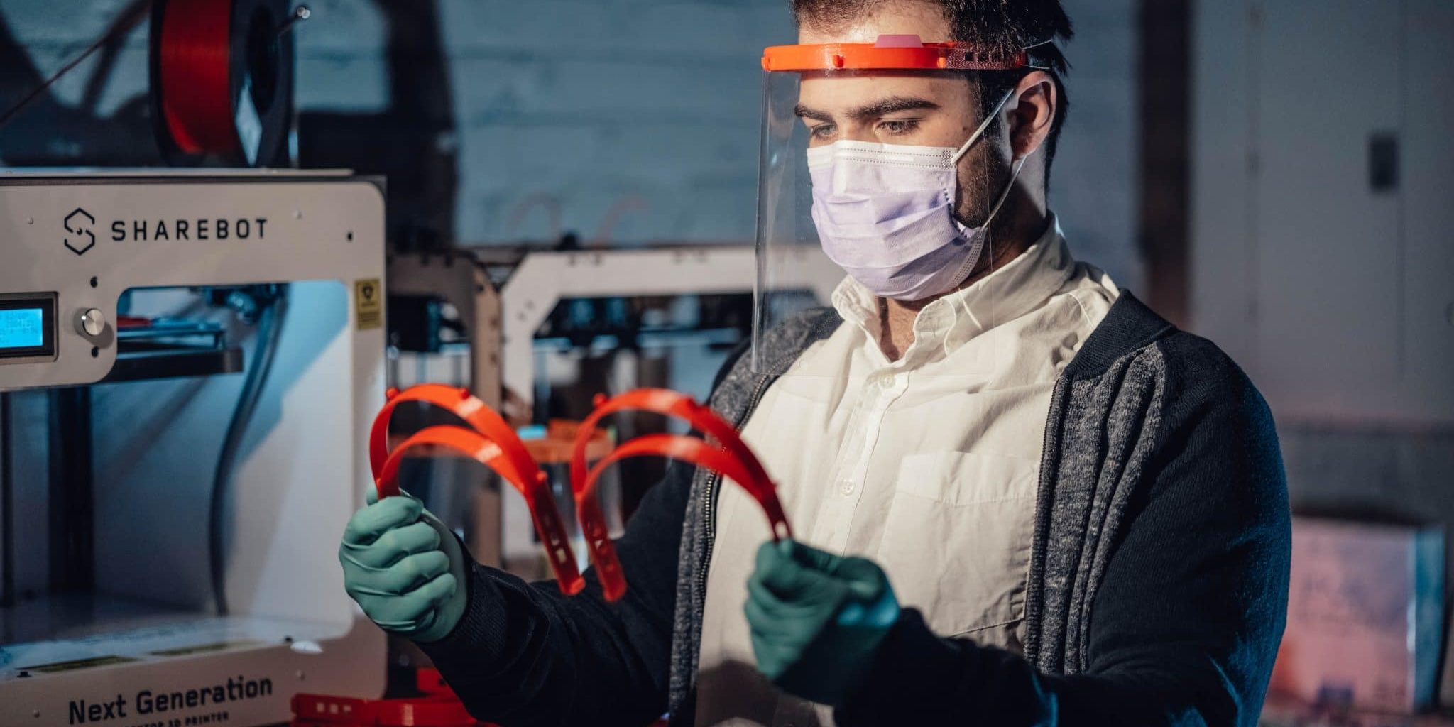 Solvelight Donates 3D printed face shields