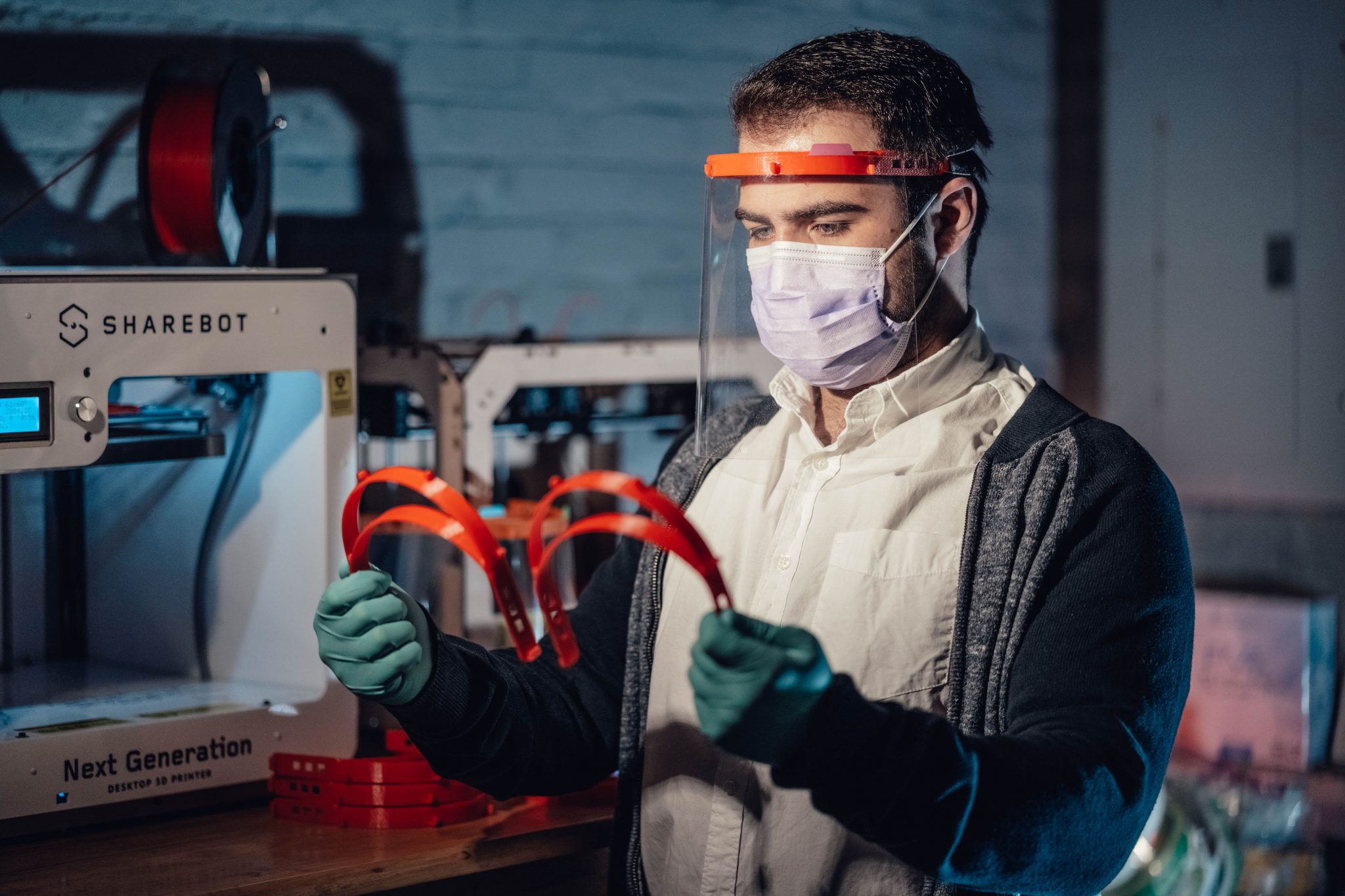 Solvelight Donates 3D printed face shields